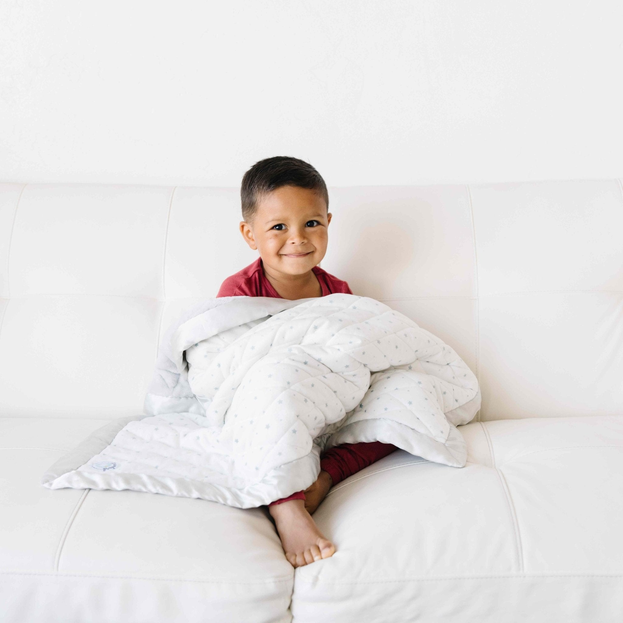 You can add weight to these adjustable weighted blankets as your child grows
