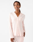 Women's Bamboo Stretch-Knit Long Sleeve Pajama Set