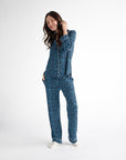 Women's Bamboo Stretch-Knit Long Sleeve Pajama Set