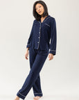 Women's Bamboo Stretch-Knit Long Sleeve Pajama Set