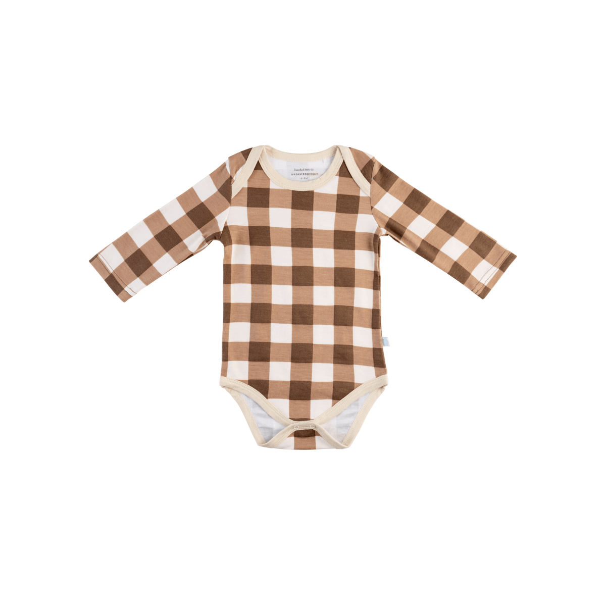 Baby Long-Sleeve Bamboo Bodysuit Buffalo Plaid – Dreamland Baby
