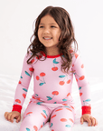 Toddler/Kids Bamboo Pajamas - Cherry