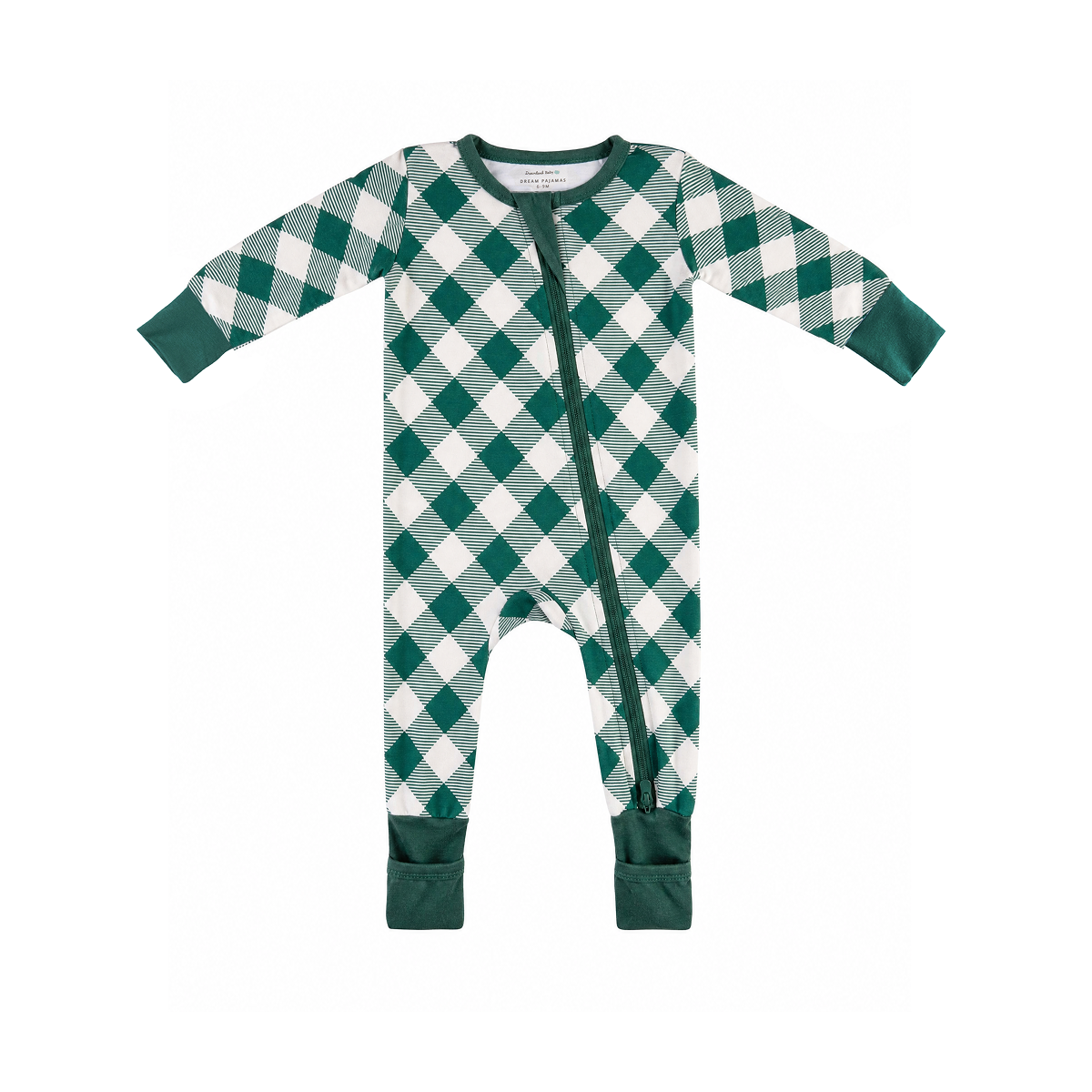 Baby Bamboo Pajamas w/ DreamCuffs® - Buffalo Forest