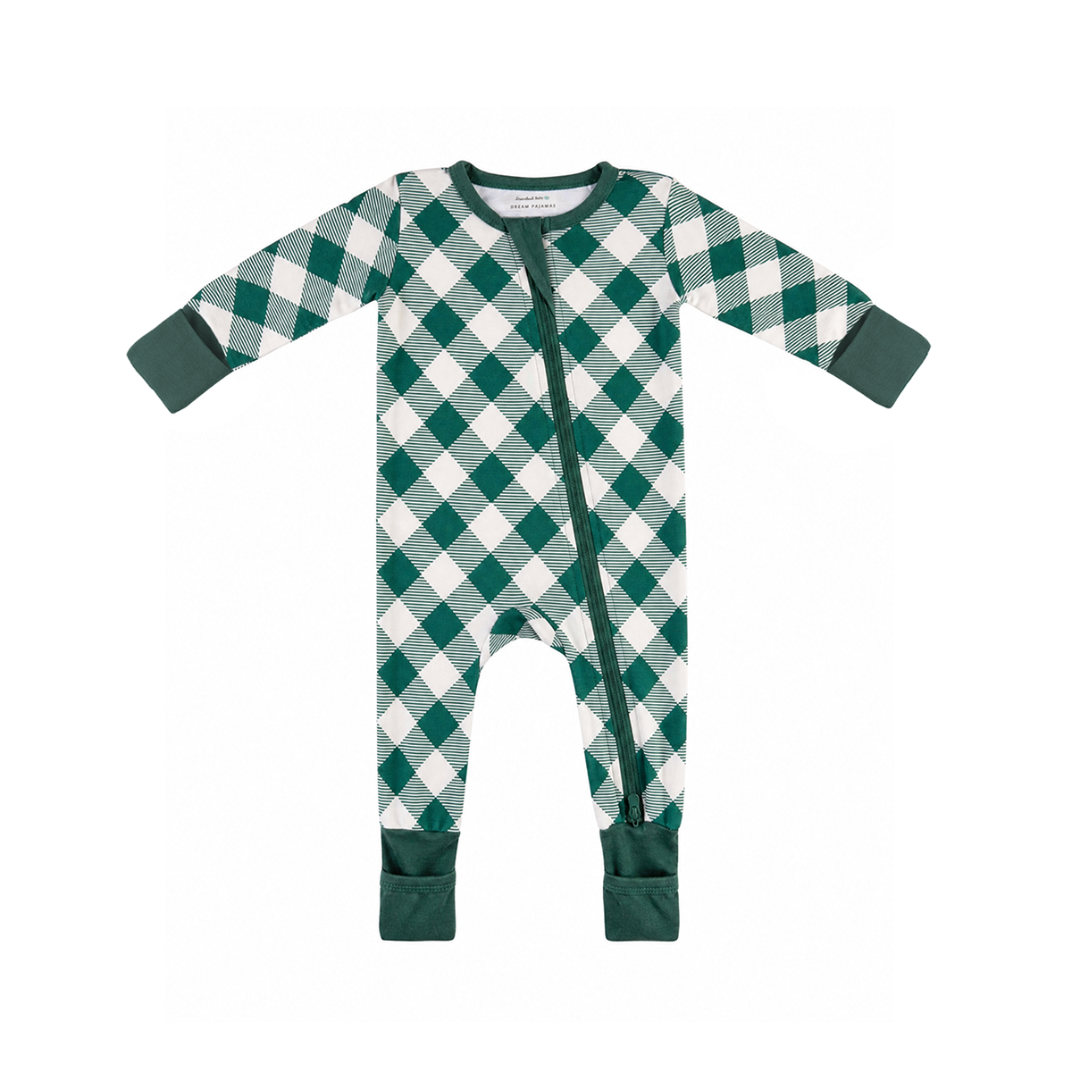 Baby Bamboo Pajamas w/ DreamCuffs® - Buffalo Forest