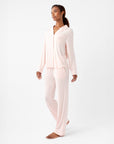 Women's Bamboo Stretch-Knit Long Sleeve Pajama Set