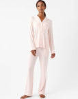 Women's Bamboo Stretch-Knit Long Sleeve Pajama Set