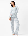 Women's Bamboo Stretch-Knit Long Sleeve Pajama Set