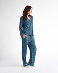 Women's Bamboo Stretch-Knit Long Sleeve Pajama Set