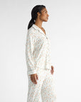 Women's Bamboo Stretch-Knit Long Sleeve Pajama Set