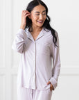 Women's Bamboo Stretch-Knit Long Sleeve Pajama Set