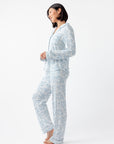 Women's Bamboo Stretch-Knit Long Sleeve Pajama Set