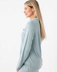 Women's Bamboo Stretch-Knit Long Sleeve Pajama Set
