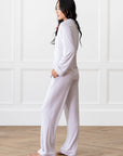 Women's Bamboo Stretch-Knit Long Sleeve Pajama Set