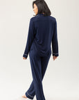 Women's Bamboo Stretch-Knit Long Sleeve Pajama Set
