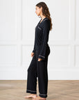 Women's Bamboo Stretch-Knit Long Sleeve Pajama Set