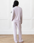 Women's Bamboo Stretch-Knit Long Sleeve Pajama Set