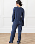Women's Bamboo Stretch-Knit Long Sleeve Pajama Set
