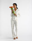 Women's Bamboo Stretch-Knit Long Sleeve Pajama Set