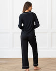 Women's Bamboo Stretch-Knit Long Sleeve Pajama Set