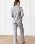 Women's Bamboo Stretch-Knit Long Sleeve Pajama Set