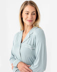 Women's Bamboo Stretch-Knit Long Sleeve Pajama Set