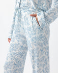 Women's Bamboo Stretch-Knit Long Sleeve Pajama Set