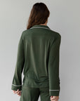 Women's Bamboo Stretch-Knit Long Sleeve Pajama Set