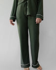 Women's Bamboo Stretch-Knit Long Sleeve Pajama Set