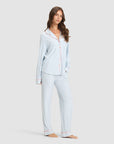 Women's Bamboo Stretch-Knit Long Sleeve Pajama Set