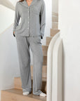 Women's Bamboo Stretch-Knit Long Sleeve Pajama Set