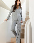 Women's Bamboo Stretch-Knit Long Sleeve Pajama Set