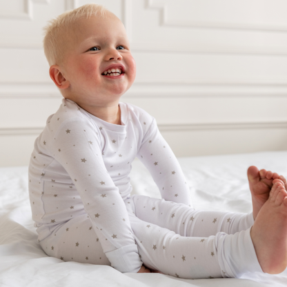 Toddler Bamboo Pajamas - Grey Star