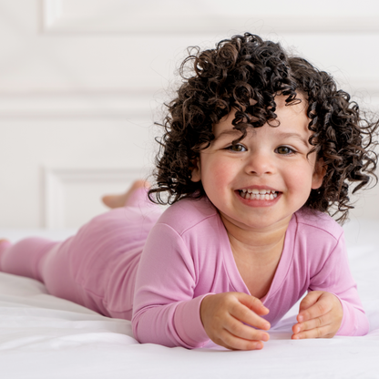 Toddler Bamboo Pajamas - Misty Mauve