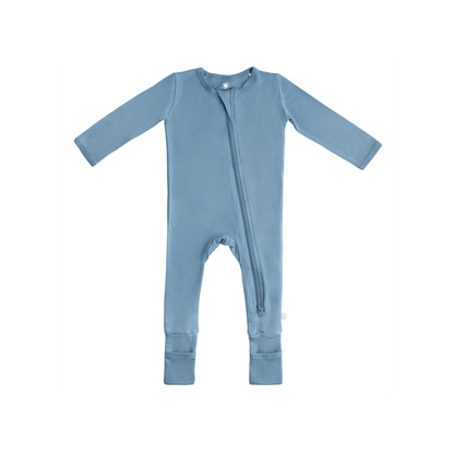 Baby Bamboo Pajamas w/ DreamCuffs® - Ocean Blue