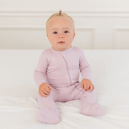 Baby Bamboo Pajamas w/ DreamCuffs® - Blush