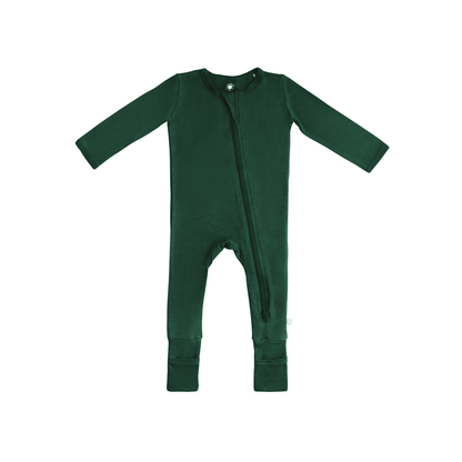 Baby Bamboo Pajamas w/ DreamCuffs® - Forest Green