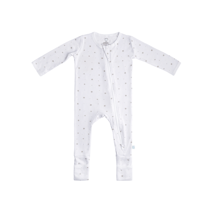 Baby Bamboo Pajamas w/ DreamCuffs® - Grey Star