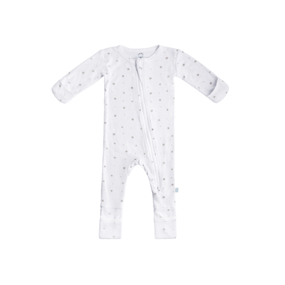 Baby Bamboo Pajamas w/ DreamCuffs® - Grey Star