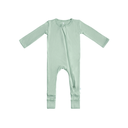 Baby Bamboo Pajamas w/ DreamCuffs® - Sage Green