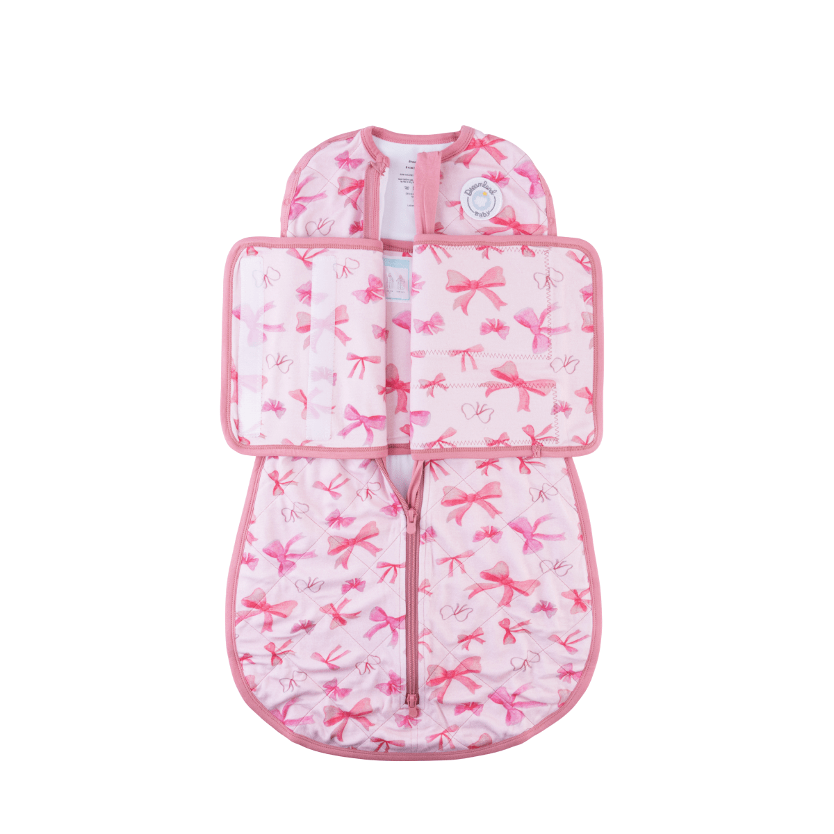 Bamboo Classic Swaddle (Non-weighted) - Pink Bows