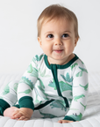 Baby Bamboo Pajamas w/ DreamCuffs® - Dreamy Dinos