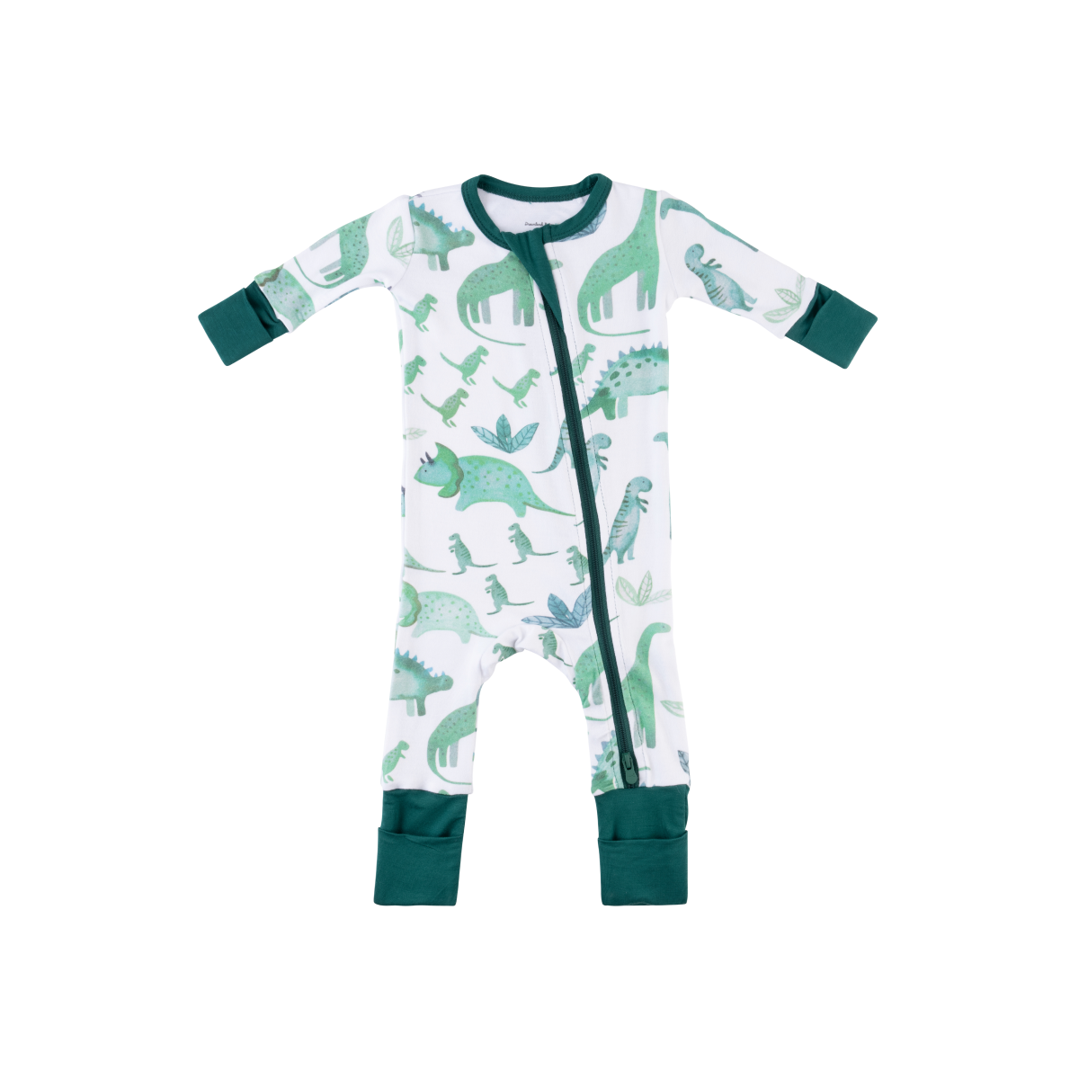 Baby Bamboo Pajamas w/ DreamCuffs® - Dreamy Dinos