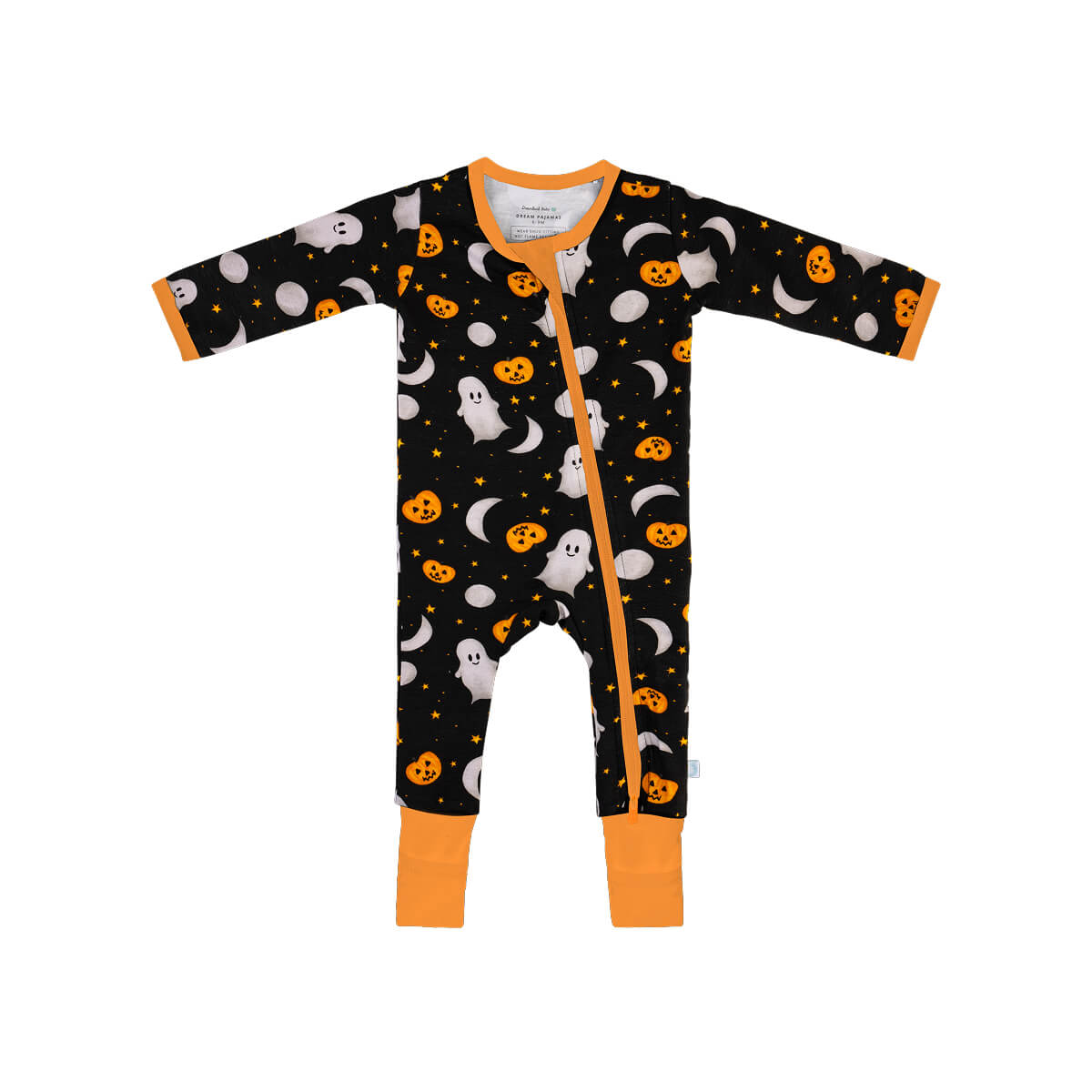 Baby Bamboo Pajamas w/ DreamCuffs® - Ghosts