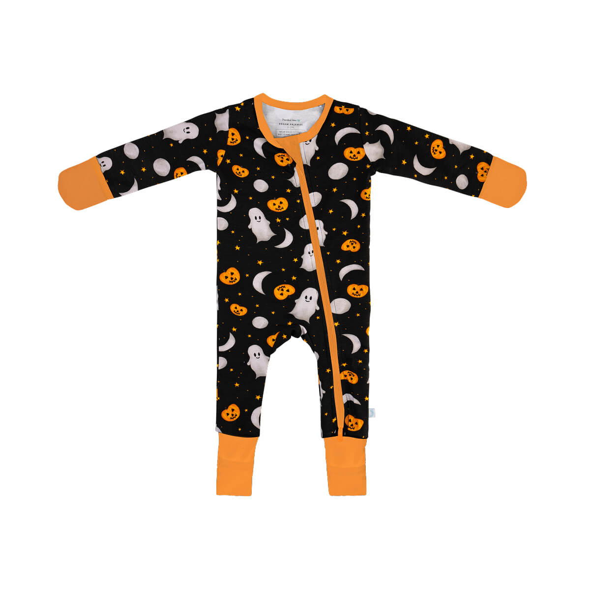 Baby Bamboo Pajamas w/ DreamCuffs® - Ghosts