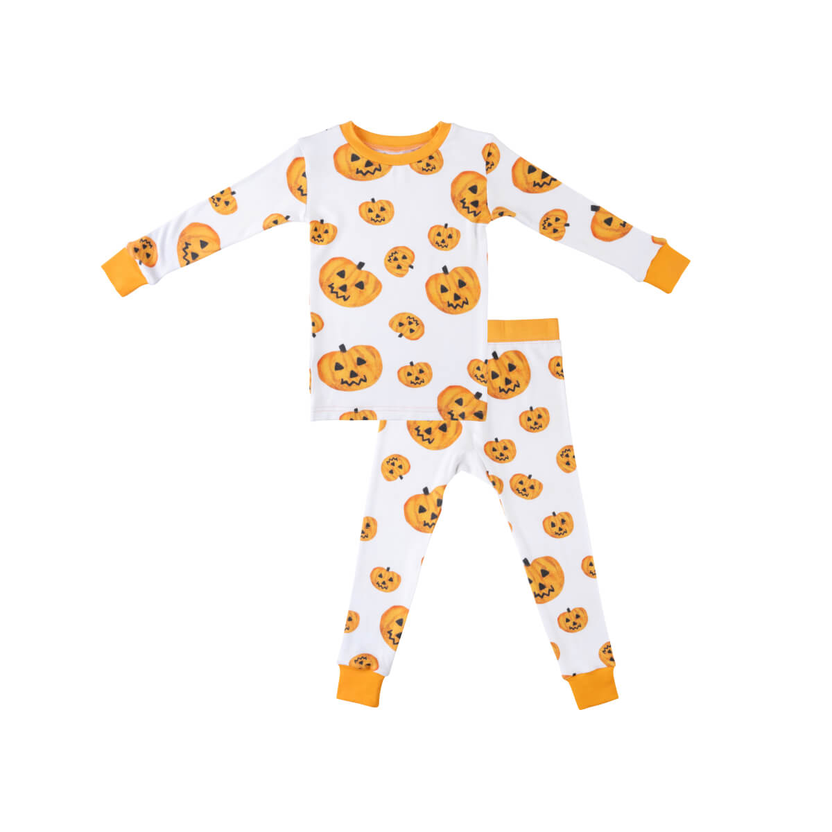 Toddler/Kids Bamboo Pajamas - Pumpkins