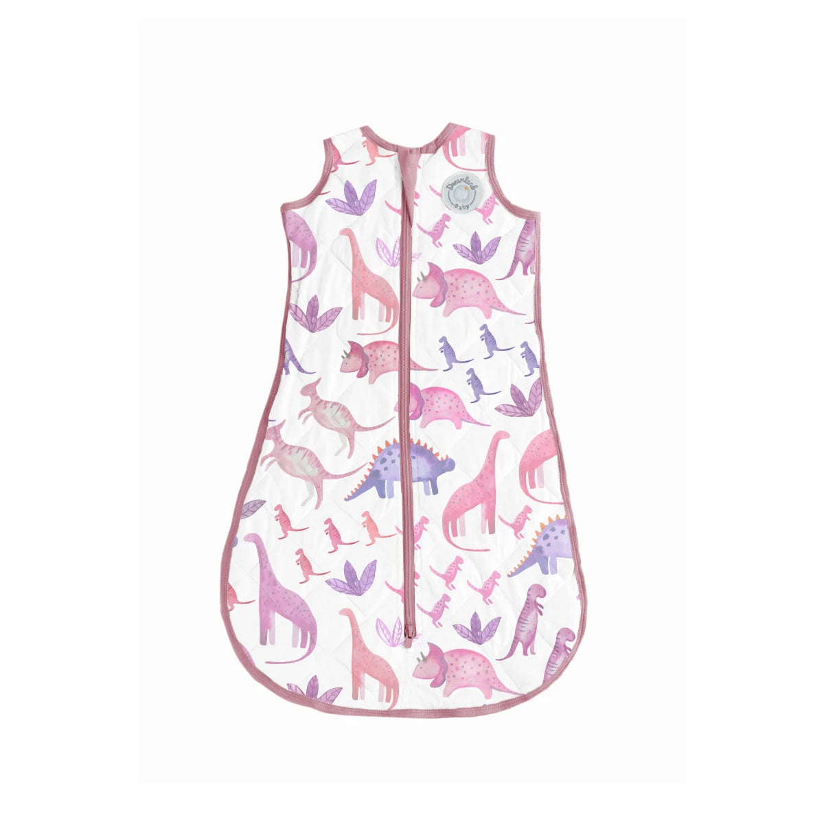 Bamboo Classic Sleep Sack (Non-weighted) - Rosy Dinos