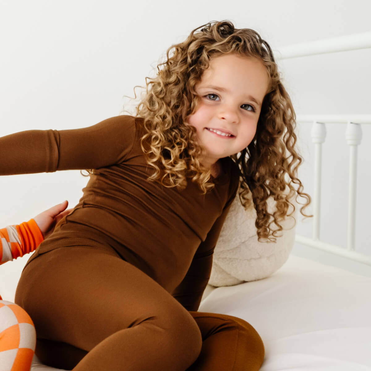 Toddler/Kids Bamboo Pajamas - Chestnut