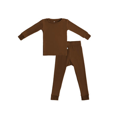 Toddler/Kids Bamboo Pajamas - Chestnut