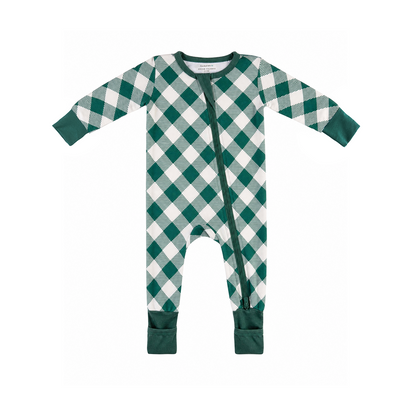 Baby Bamboo Pajamas w/ DreamCuffs® - Buffalo Forest