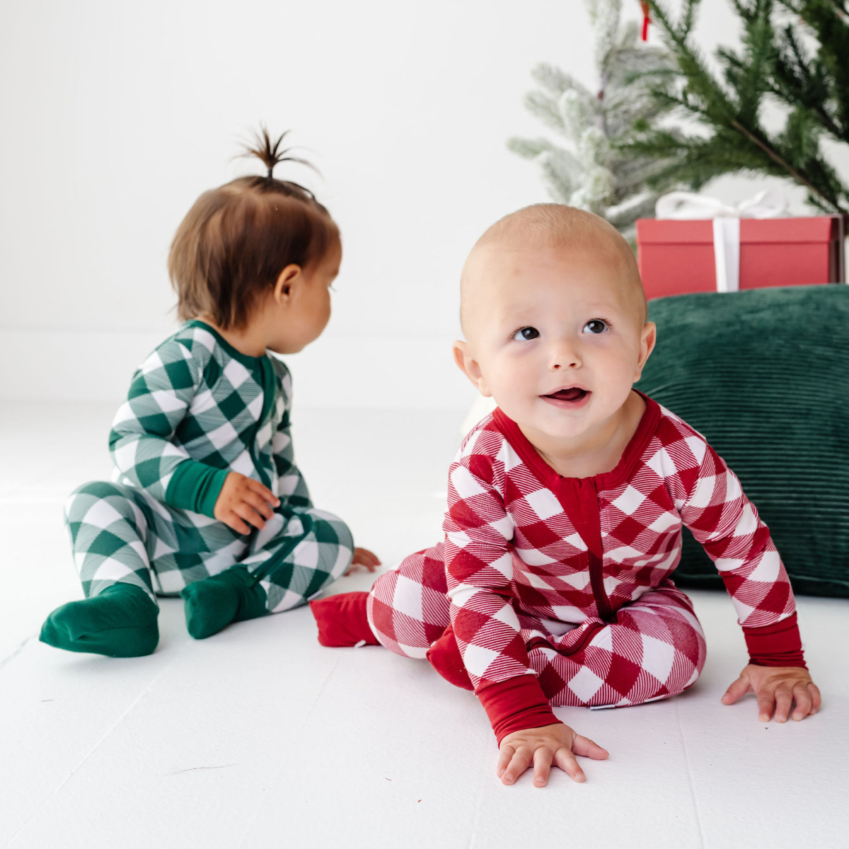 Baby Bamboo Pajamas w/ DreamCuffs® - Buffalo Forest